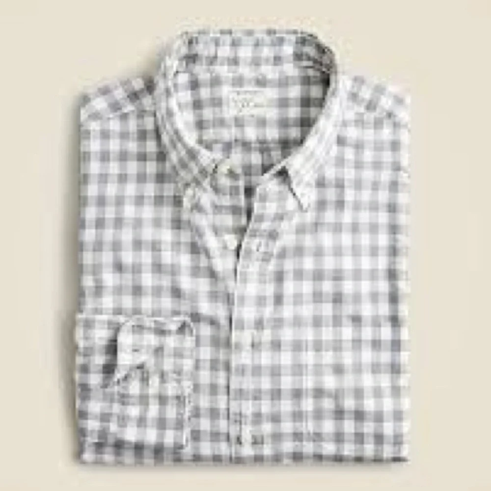 J.Crew Slim Untucked Secret Wash organic cotton poplin shirt